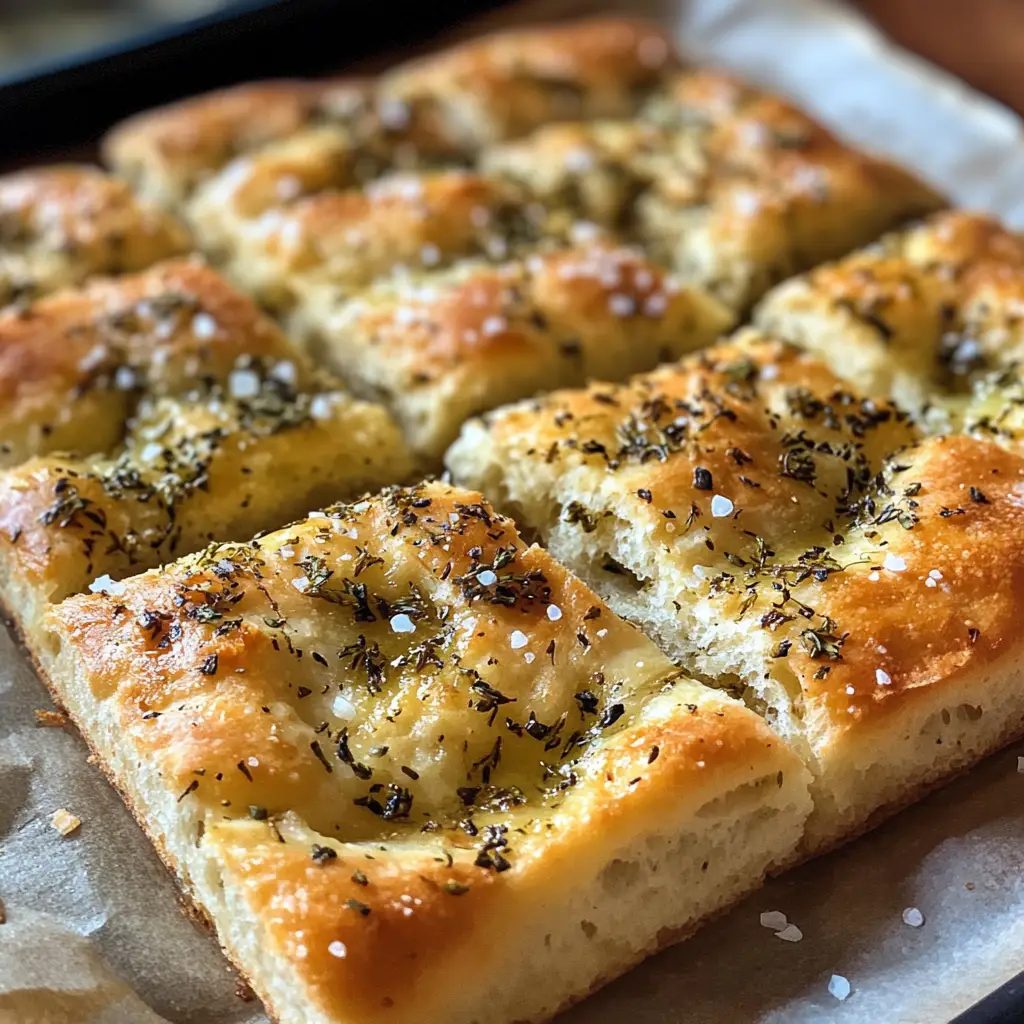 Herb Focaccia with Sea Salt