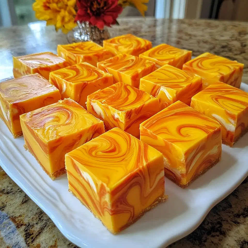 Candy Corn Swirl Fudge