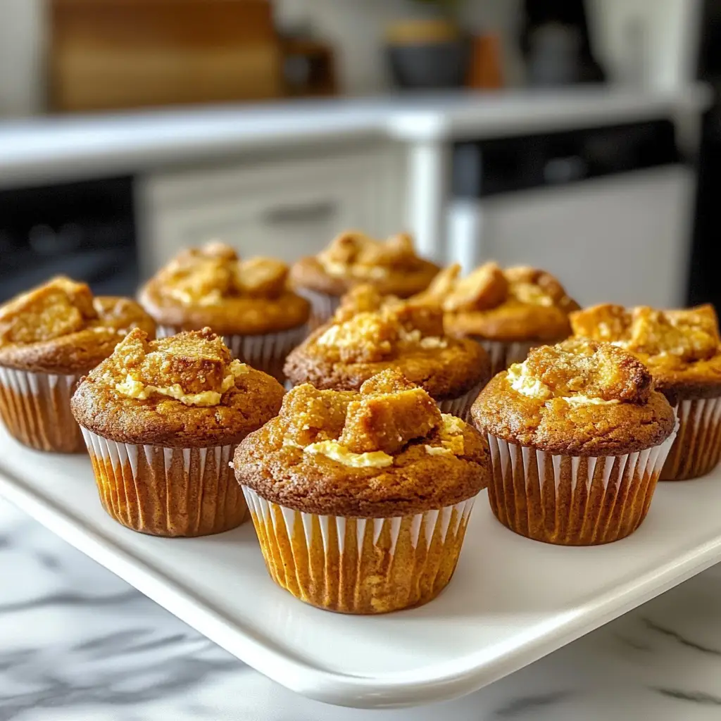 Pumpkin Cheesecake Muffins