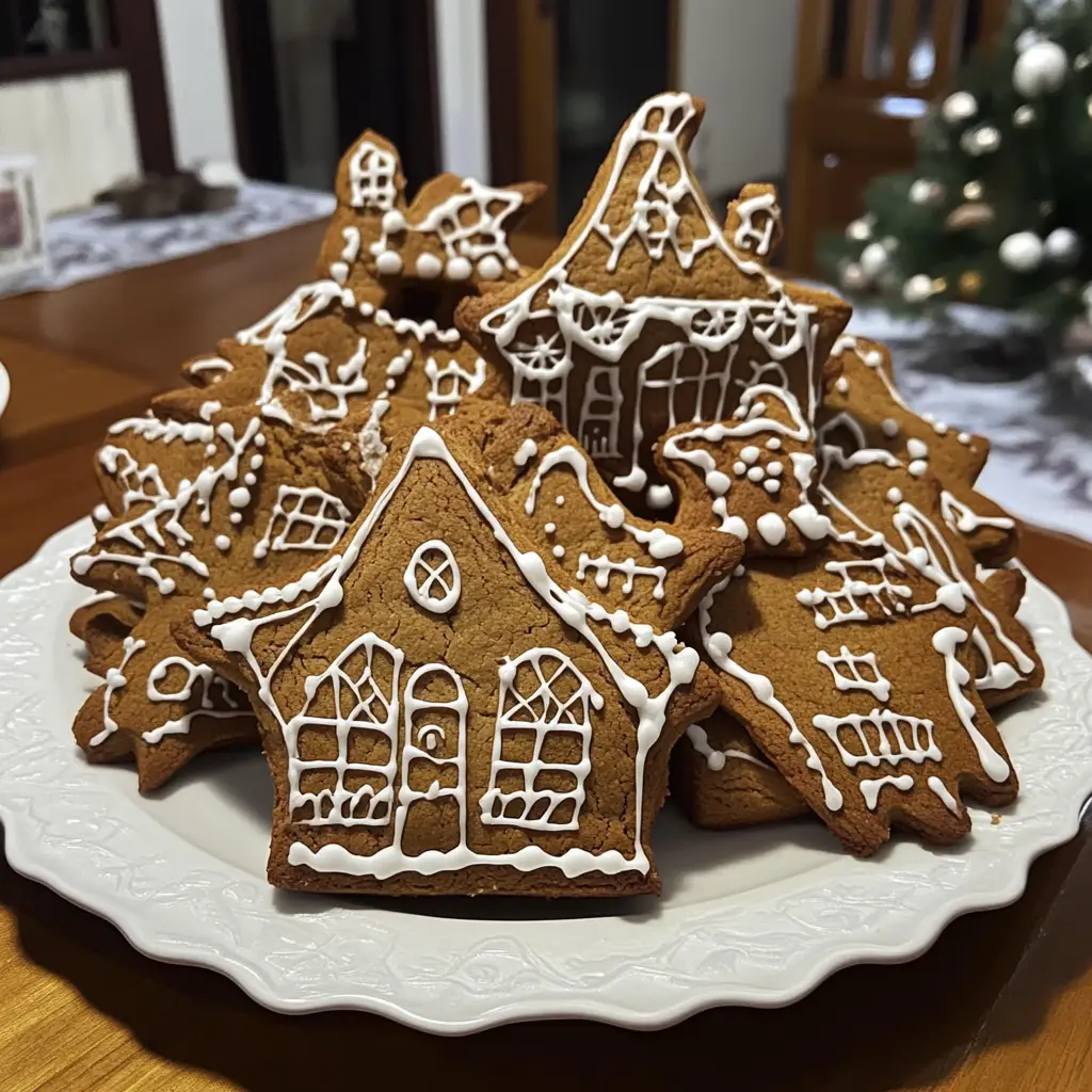 Haunted House Gingerbread Cookies