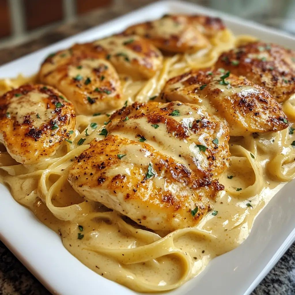 Cheesy Cajun Alfredo Chicken