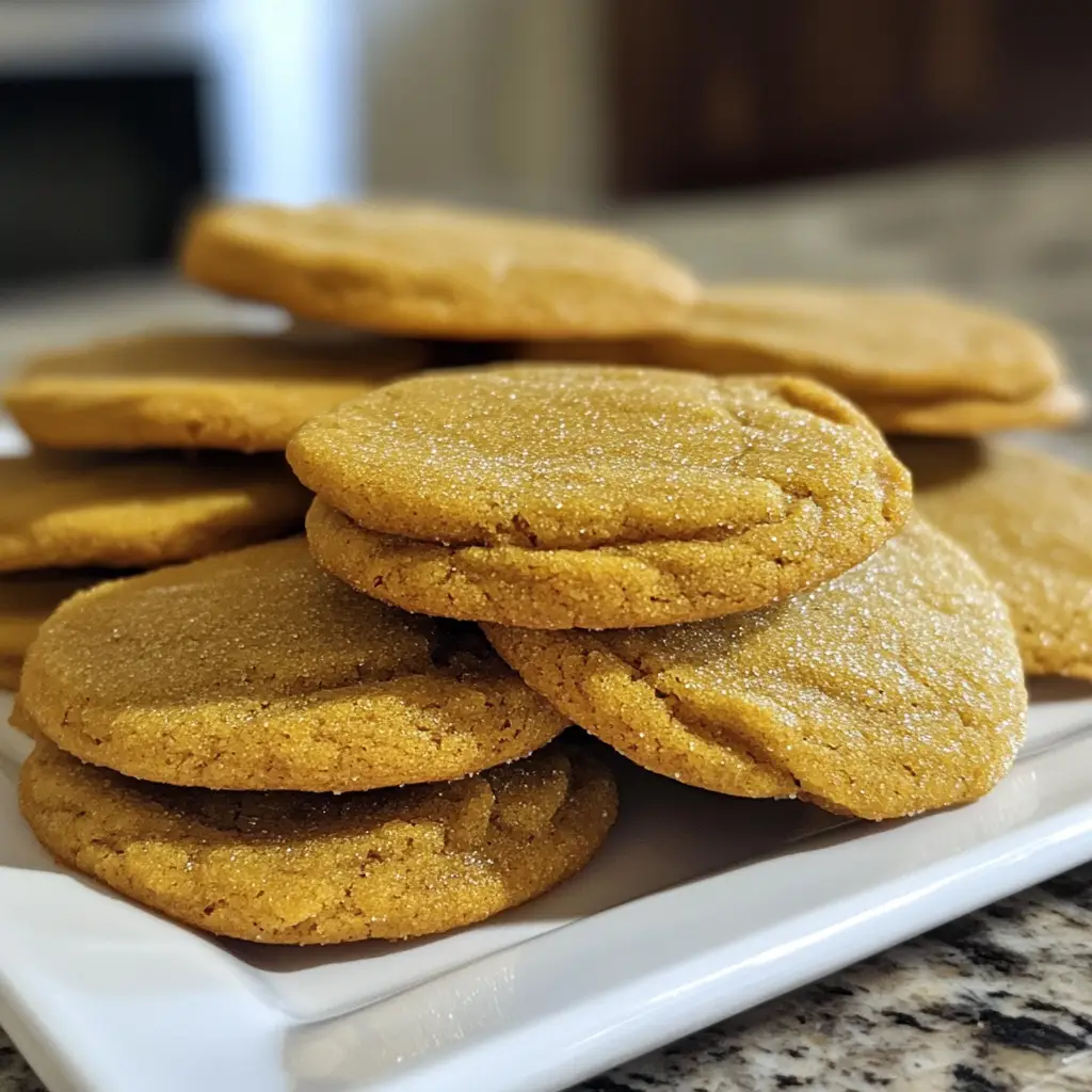 Soft Batch Pumpkin Sugar Cookies