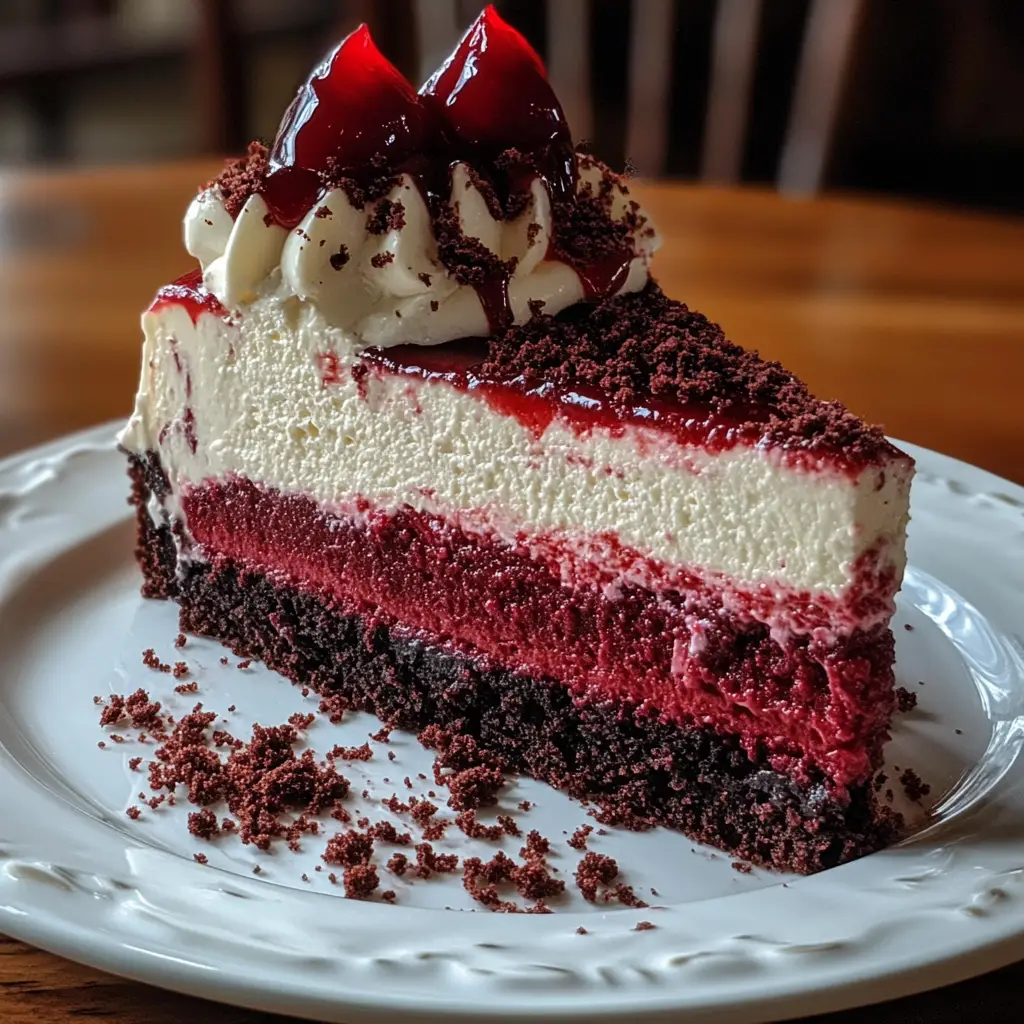 Vampire Bite Red Velvet Cheesecake