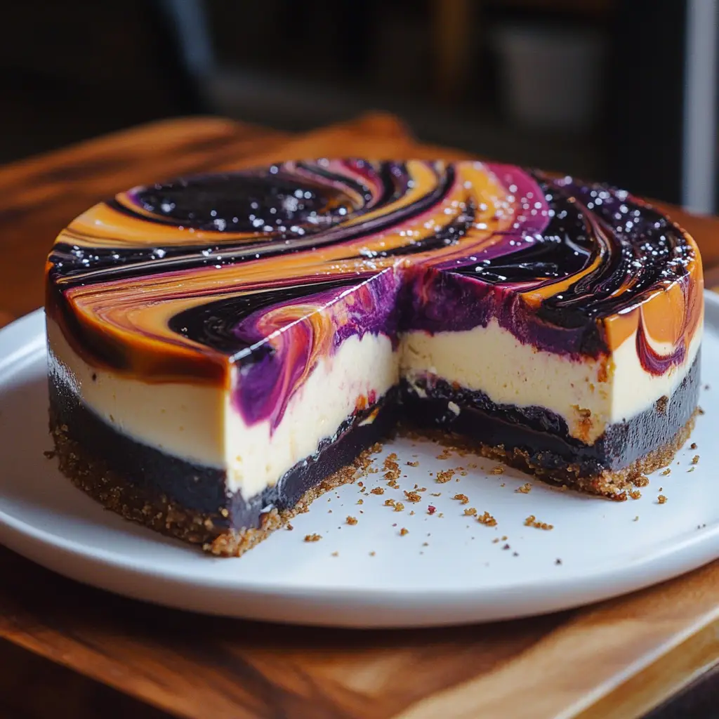 Witches’ Brew Swirl Cheesecake