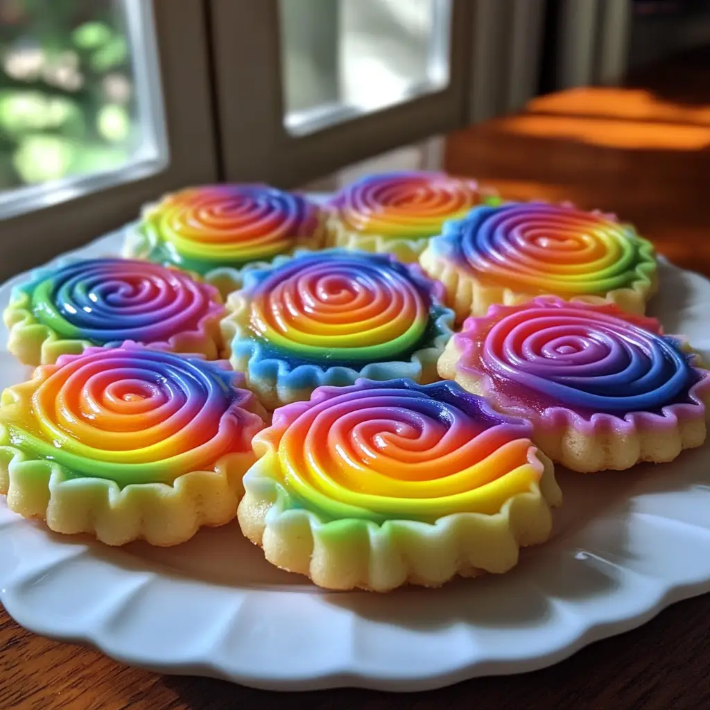 Rainbow Jello Sugar Cookies