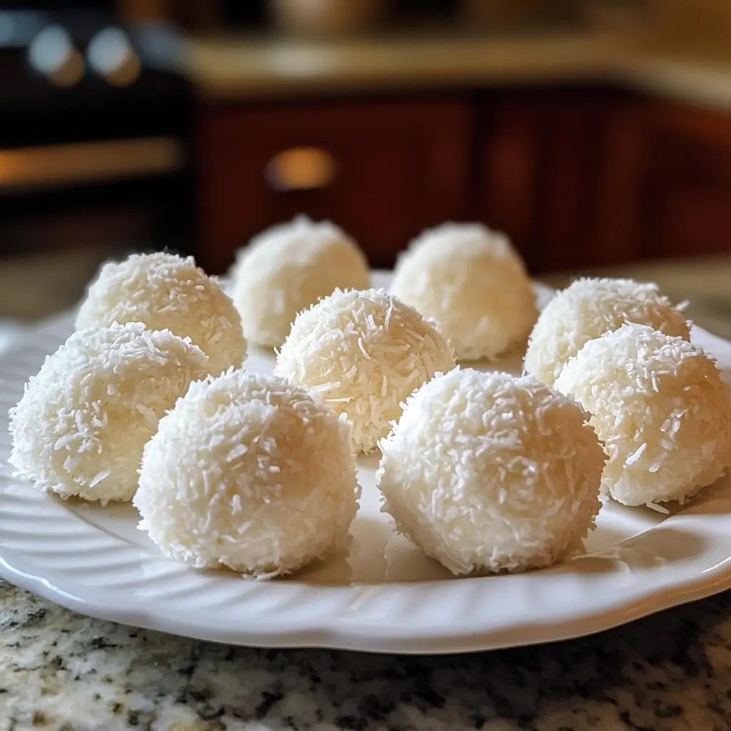 Mini Fluffy Coconut Snowball Cakes