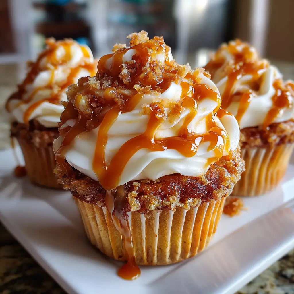 Caramel Apple Cupcakes